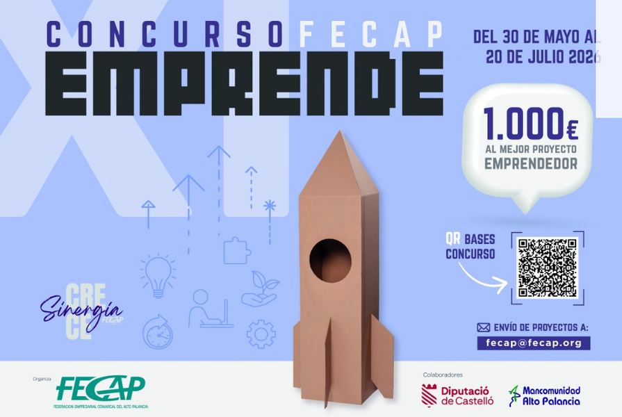 Nova edició del concurs “FECAP Emprén” per a donar suport a iniciatives en l'Alt Palància i Alt Millars